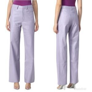 REVOLVE Rotate Birger Christensen Rotie Lilac Faux Leather Trousers
